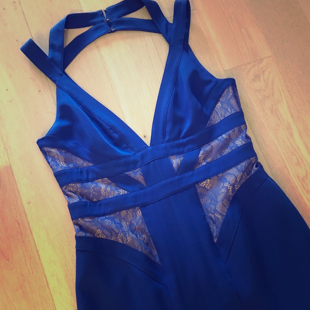 BCBG maxazria designer long evening gown